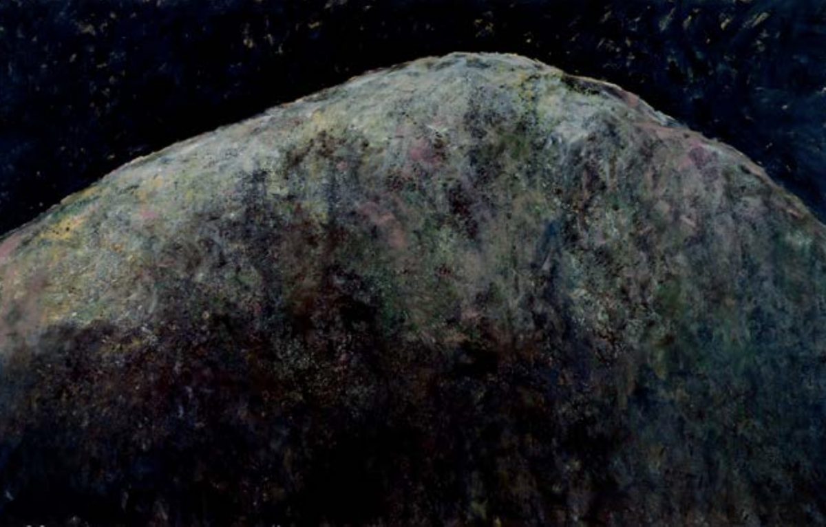 le mont analogue, 1991, huile sur toile, 233 × 381 cm, Paris, Centre national des arts plastiques, Inv. FNAC 93187. © Adagp, Paris, 2022 / Cnap