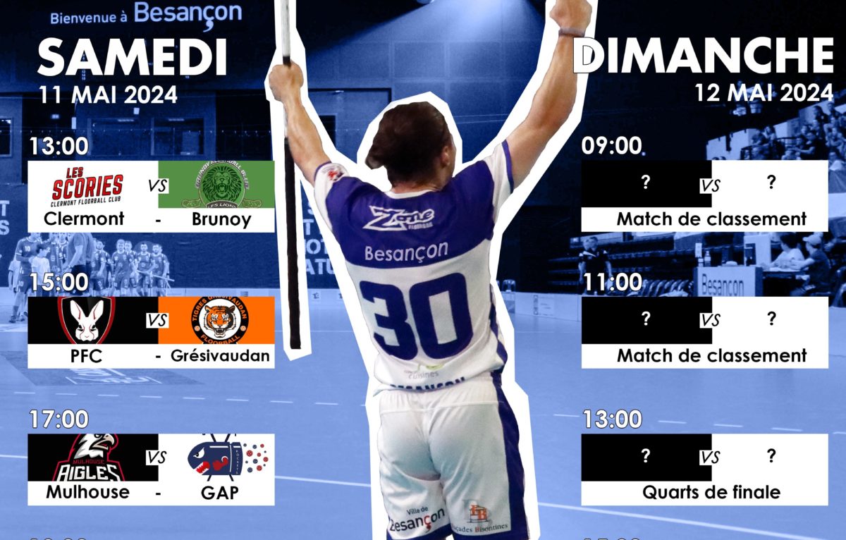 2024 05 11et 12 Play-offs-D3 Floorbal Dragons Bisontins ©