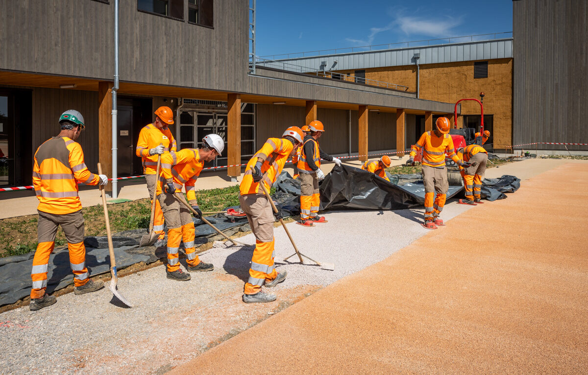 Urbalith - chantier du futur collège de Bethoncourt  © Colas