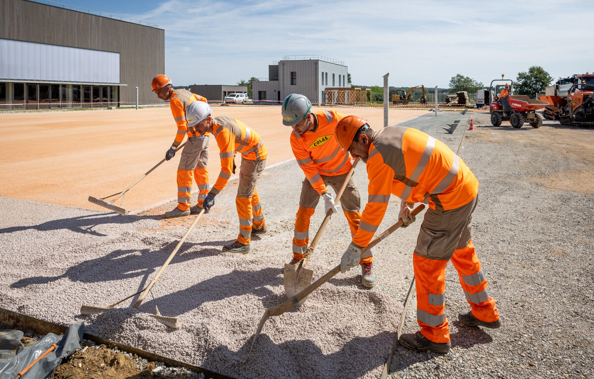 Urbalith - chantier du futur collège de Bethoncourt  © Colas