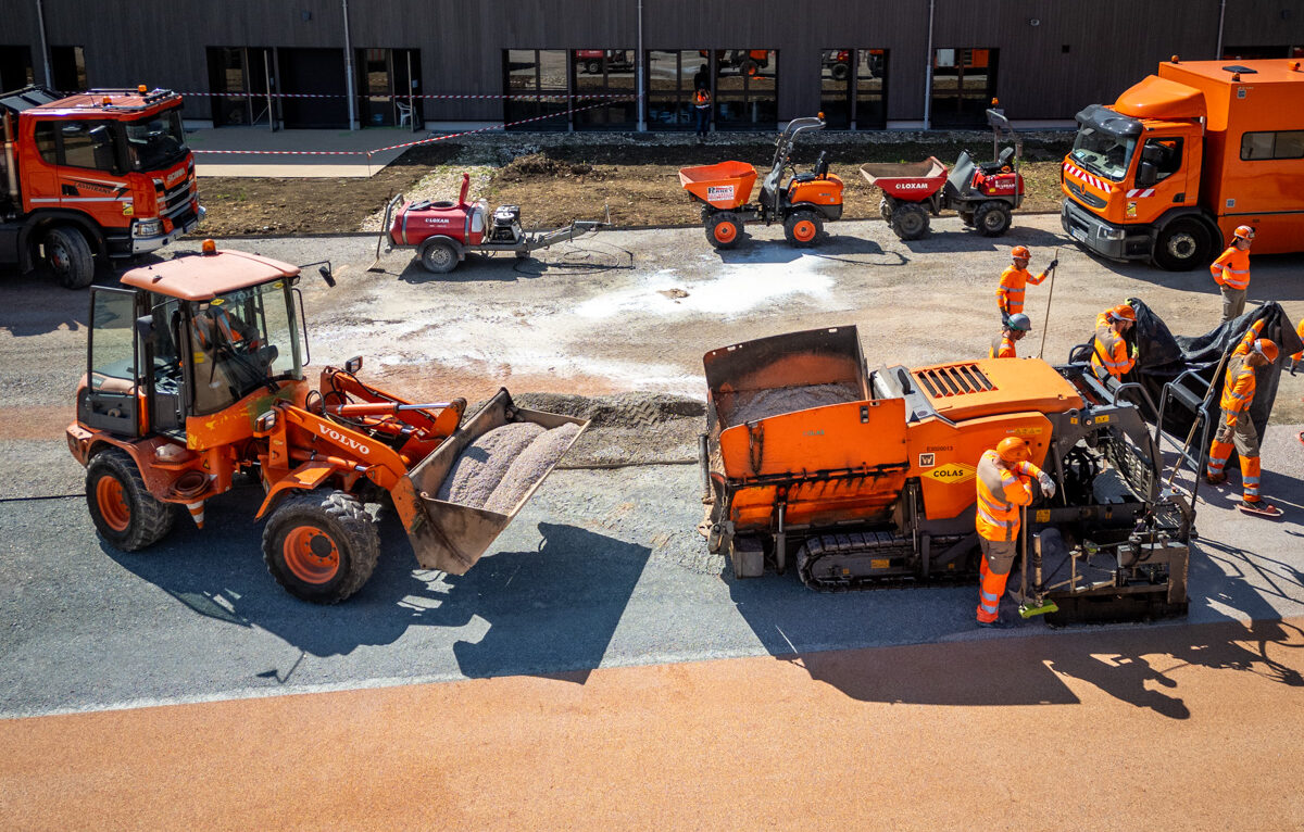 Urbalith - chantier du futur collège de Bethoncourt  © Colas