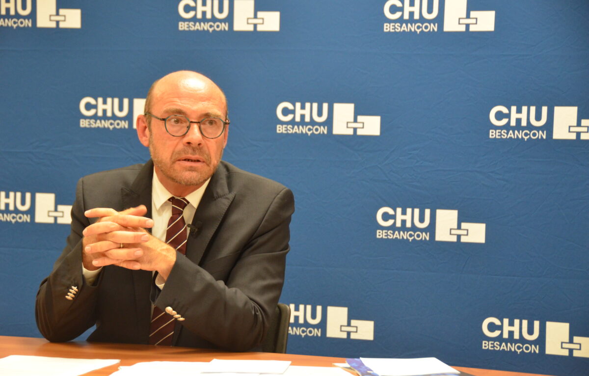 Thierry Gamond-Rius, directeur général du CHU de Besançon. © Alexane Alfaro