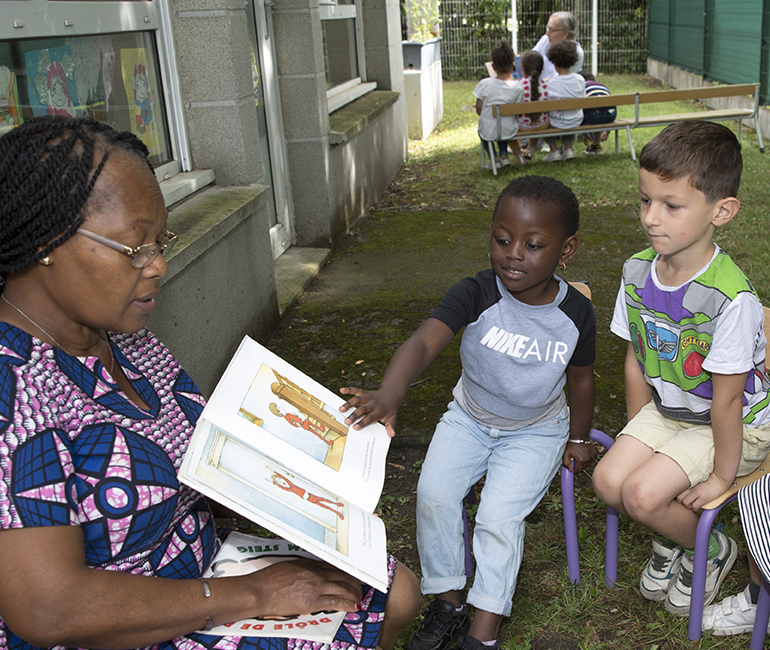 24 juin 2022 - Association Lire et faire lire. École maternelle Gallieni à Deuil-la-Barre. © Nabil Boutros / Lire et Faire Lire