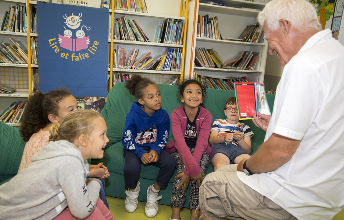 24 juin 2022 - Association Lire et faire lire. École maternelle Gallieni à Deuil-la-Barre – École élémentaire Paul Roth Osny © Nabil Boutros / Lire et Faire Lire