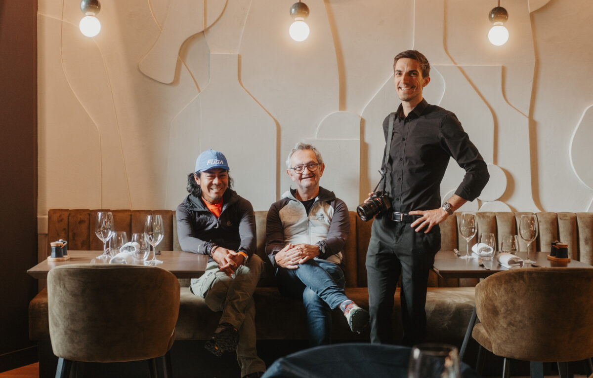 Sangé Sherpa, Patrice Hennequin et Adrien Touzot © Chloé Salbin