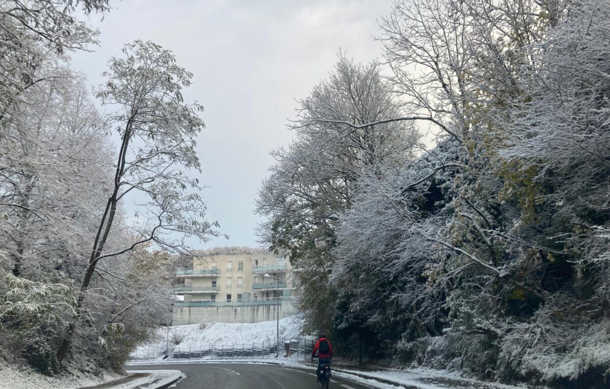 Bregille sous la neige. © Hélène Loget