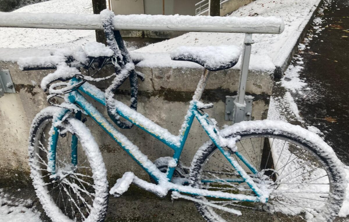 Besancon sous la neige. © Hélène Loget