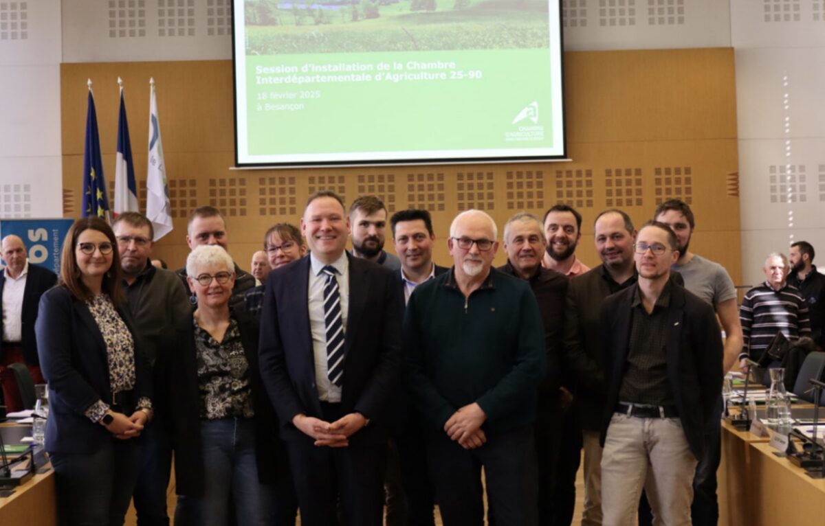 Philippe Monnet et les membres du bureau de la  Chambre interdépartementale d’agriculure Doubs-Territoire de Belfort ©  Chambre interdépartementale d’agriculture Doubs-Territoire de Belfort