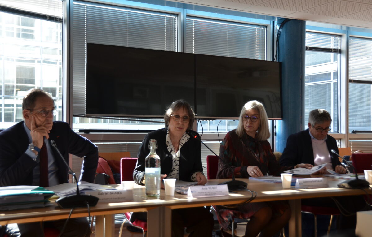 Gabriel Baulieu, Anne Vignot, Catherine Barthelet et Nicolas Bodin.  © Élodie R.