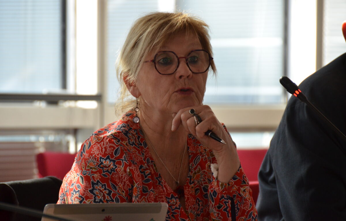 Marie Zehaf, vice-présidente en charge des transports (GBM). © Élodie R.